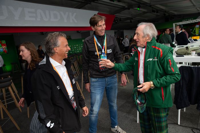 With Jackie Stewart, Zandvoort
